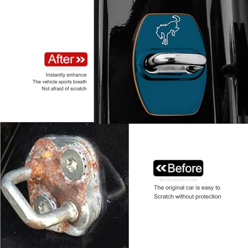 YJMOTOR Fit Bronco Sport 2021 2022 2023 Capa de trava de aço inoxidável para proteção de braço de po