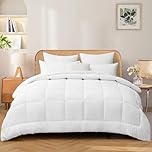 RUIKASI King Size Duvet 10.5 Tog - Kingsize Bed Quilt All Year Round Luxury Hotel Comforter with Corner Tabs Soft Touch Machine Washable 300GSM,220x230cm White