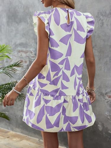 Image of SISKIN Women's 2025 Summer Beach Hobo Ruffle Trim Dresses Sleeveless Flowy Vocation Sun Dress Outfit Woman