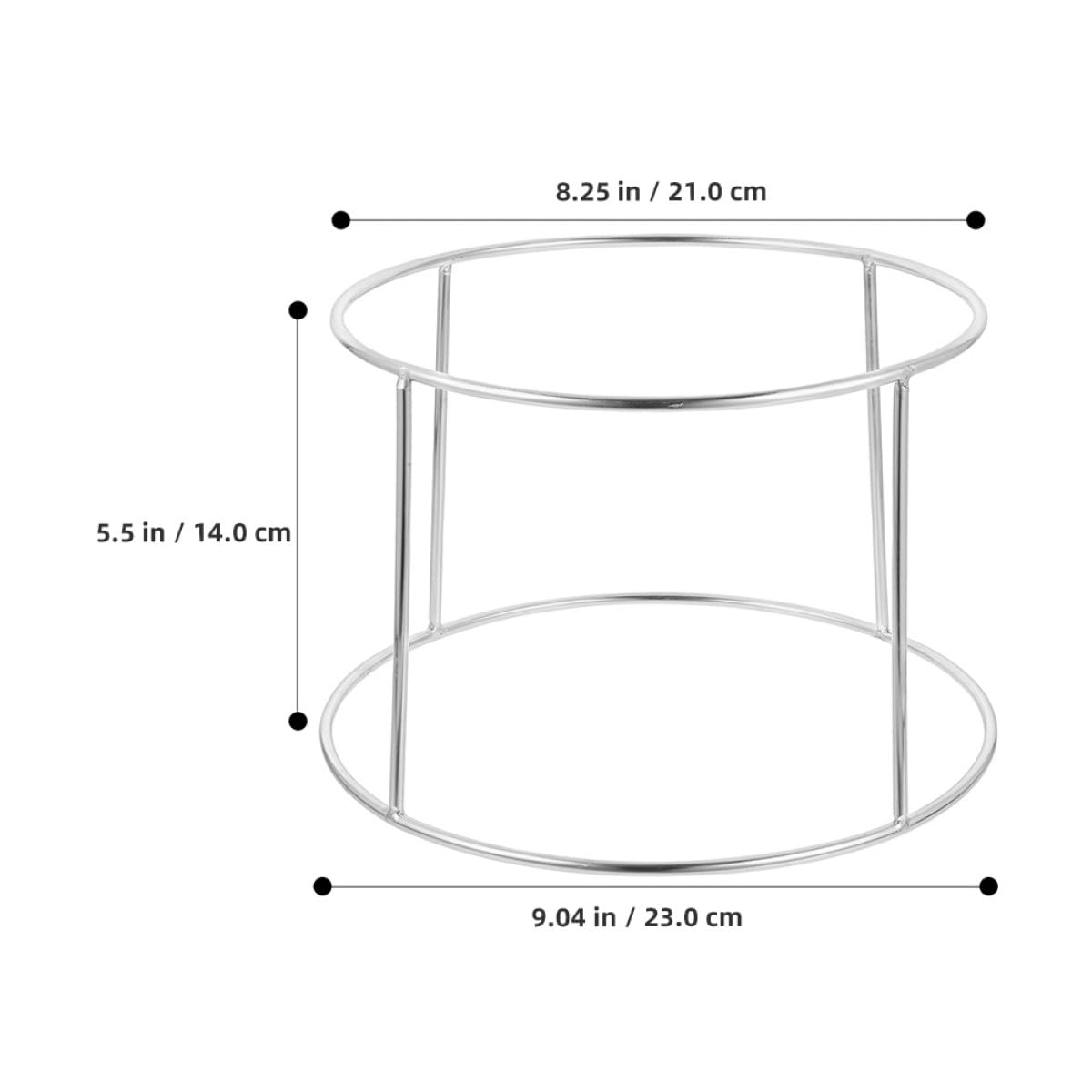 POPETPOP Présentoir Buffet 2 Pièces en Acier Inoxydable, Support à Pizza et Étagère à Fruits de Mer pour Présentation et Service en Restaurant