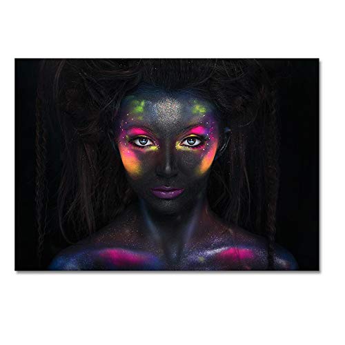 Affiches et gravures mur art portrait femme peinture toile 40x60cm