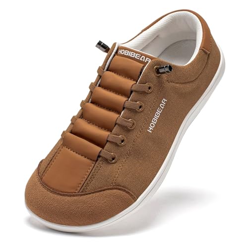 Image of HOBIBEAR Barefoot Minimalist Shoes Womens Mens | Zero Drop | Wide Width Canvas Slip-on Shoes