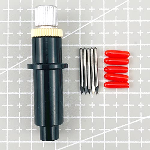 Printer Accesstories 5pcs 45 Degree Plotter Blade Vinyl Cutter Replaced Knife for Mimaki Milling Cutter Engraving Machine + 1pc Blade Holder Round|Printer Parts| -