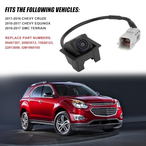 Image of 95407397 Rear View Back Up Camera Compatible with 2011-2016 Chevy Cruze 2010-2017 Chevy Equinox GMC Terrain Park Assist Camera Replaces# 15926123,20903513, 22913698