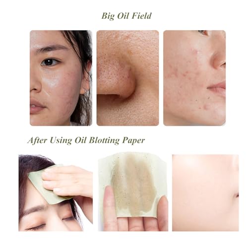 600 Sheets Face Blotting Papers Oil Absorbing Sheets Oil Control Paper for Oily Skin Care 6 Colours, 1 count (Pack of 600) - Image 2