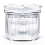Homerunpet 猫 給水器 みずのみ器 水飲み器 自動給水器 犬 ペット完全コードレス 静音 充電式 組み立て簡単 お手入れ簡単 一ヶ月充電不要 ワイヤレスポンプ 大容量 2L LEDライト 3つの給水モード フィルター付き お留守番対応 省エネルギー