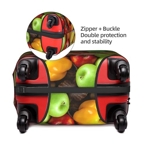 Housse pour bagage en polyester blanc L imprimé de fruits de qualité