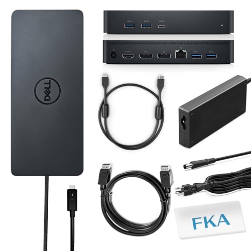 Estación de acoplamiento para Dell D6000S USB-C triple pantalla 4K con HDMI ZoomSpeed