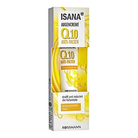 ISANA Q10 Augencreme 15 ml für anspruchsvolle Haut, Q10 & Corneosticker DS, reduziert die Faltentiefe*Aqua Cover