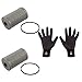 Produktbild 2x FEBI BILSTEIN Kraftstofffilter 35333 mit Dichtring + 1x Brünte Montagehandschuhe Feingrip Gr.9/L