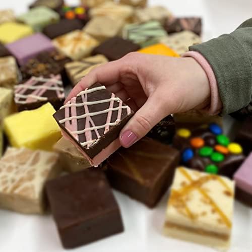 Valley Fudge, Dark Chocolate Raspberry Truffle, Fresh Artisan Fudge, Real Butter, Gourmet Candy, Half Pound Package — view 3