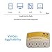 MX-Evo Surge Protector,120V 12A 1440W Voltage Protector with 3 Outlet Plug,for Home Appliance Multi Function Plug,Electronic Surge Protector for Refrigerator for TV/PC/Refrigerator 1 Pack