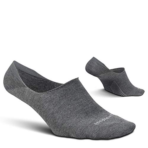 Image of Feetures Everyday Light Cushion Invisible Sock for Men - Anti-Slip Sock Liner with Targeted Compression - (1 Pair)