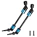 2Pcs ShareGoo Hard Steel RC Drive Shaft CVD Joint Driveshaft Axles Compatible with Traxxas 1/10 E-Revo E-Maxx T-Maxx 1/10 RC Car (Blue)