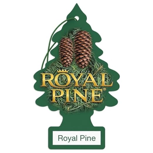 LITTLE TREES Car Air Freshener | Hanging Paper Tree for Home or Car | Royal Pine | 6 Pack