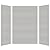 Transolid SWK603696-27 SaraMar 36-in X 60-in X 96-in Glue 3-Piece Shower Wall Kit, Grey Beach