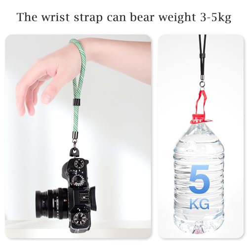 VOVMOEYA Camera Wrist Strap Rope,Camera Hand Strap Compatible with Fujifilm XT5 XH2S Nikon Z30 Z50 Canon EOS R6 R10 R50 Sony A6700 A6400 A6000 A7C II A7IV DSLR Camera - Image 3