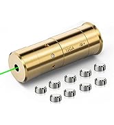 MidTen Bore Sight 12 Gauge Laser Boresighter Red/Green Dot Zeroing Laser Bore Sight with Extra Ba...