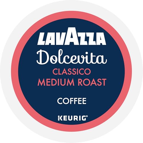 Image of Lavazza Dolcevita Classico Keurig K-Cup Pods, Medium Roast, Arabica and Robusta Blend (32 Pods)