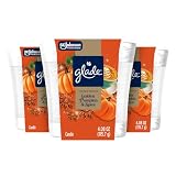 Glade Jar Candle, Golden Pumpkin & Spice, 4.08oz., 3 Count