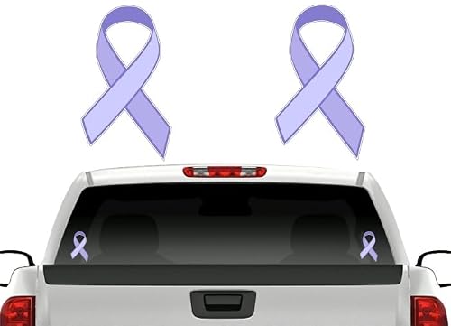 Purple Ribbon Decals