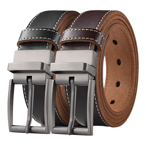 Plus size 130 140 150 160 170cm leather men buckle jeans cowhide casual belt business denim belt2