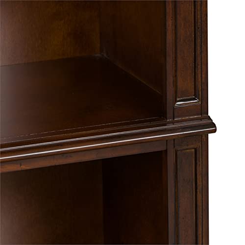Liberty Furniture Industries Brayton Manor Jr Executive Open Bookcase, W30 X D15 X H76, Dark Brown #TOP3