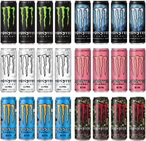 モンスターエナジー アソート24本 ((エナジ・パイプライン・ゼロシュガー・ウルトラ・マンゴーロコ・スーパーコーラ）6種各4本)