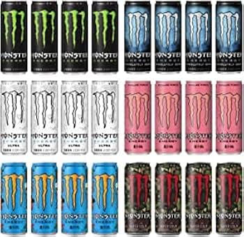 【海外版】Monster Energy Juice 6本セット Set of 6 Monster Energy Drink Flavors from JAPAN! 355mL FULL
