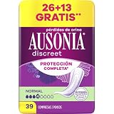 Ausonia Discreet Assorbenti Per Perdita Di Urina Per Donna Normale, Discrezione, 39 Unità Protezione Completa