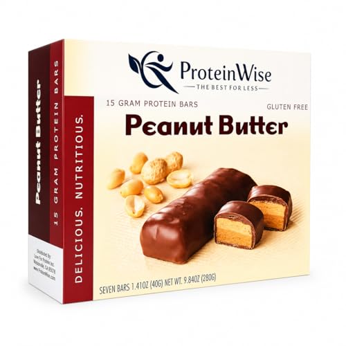 ProteinWise Barras de Proteína, Maní, Sin Gluten miniatura 1