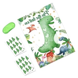 XINYIN Ansteckspiel Pin The Tail Dinosaurier