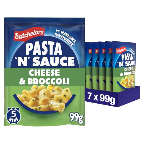 Batchelors Pasta n Sauce Cheese & Broccoli Pasta Ready Meal 99 g Packet (Pack of 7)