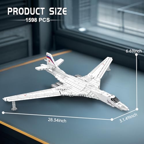 Set da costruzione per aereo da caccia White Swan, Kit di modellismo di aerei militari, Giocattolo da collezione per adulti dai 14 anni in su, 33036 Regali per l'aviazione - Lego - Immagine 4