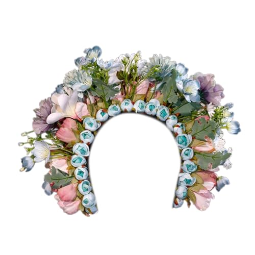 Bandeau à fleurs délicat et coiffe florale de cérémonie en soie