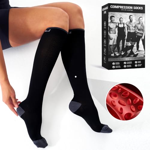Image of Compression Socks for Women and Men(3 Pairs)15-20mmHg - Best Circulation Support Socks
