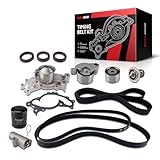Torchbeam Engine Timing Belt Kit Water Pump Kits Compatible with Toyota Camry, Highlander, Sienna, Solara, Lexus RX330, ES330, ES300, OE# 13505-20030, 13568-09080