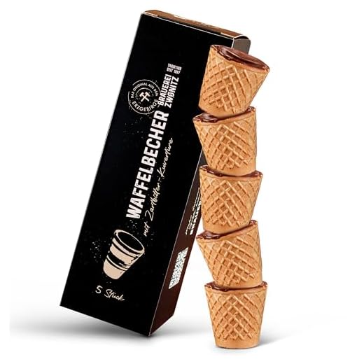 Brauerei Zwönitz Waffelbecher mit Zartbitter-Kuvertüre 3x5 Stück/essbarer Schokobecher für Eierlikör zu Ostern/Waffelbecher Eierlikör/Schokowaffelbecher für Eierlikör