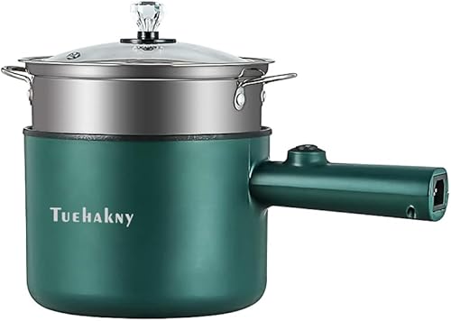 Ollas calientes eléctricas con vapor de acero inoxidable, puede cocinar gachas, guiso, freír filete, etc. 300 W600 W de doble potencia, sartén