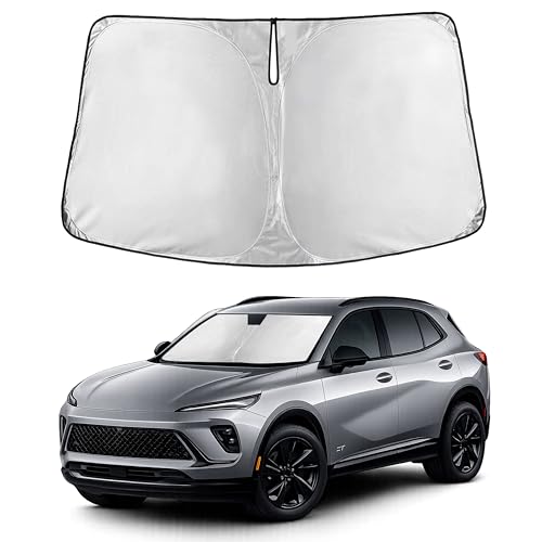 Image of Autovir Windshield Sun Shade Fit for 2021-2024 2025 2026 Buick Envision Sunshade, Front Car Window Shades Sun Visor, Blocks UV Rays & Heat, Car Accessories
