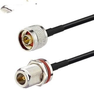 RF N Plug Male to N Jack Female Bulkhead Mount RG58 Coaxial Cable Pigtail 5m USA Shipping
