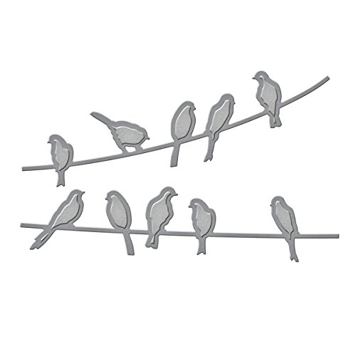 Spellbinder Paper Arts - Producto para repujado, diseño de pájaros, color dorado