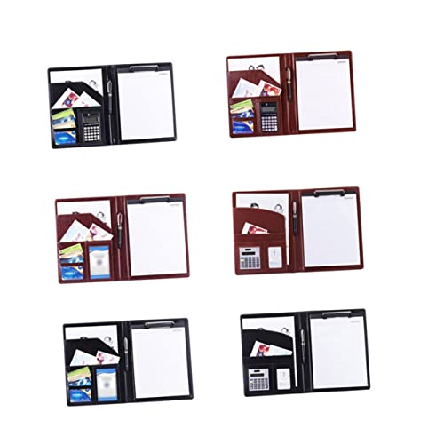 Porte-documents en cuir PU élégant et bloc-notes pour professionnel - 7