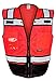 Fierce Safety SU400R Surveyors Class 2 Red Meshed Two Tone Black Bottom Surveyor Vest |2X-Large