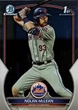2023 Bowman Draft Chrome Baseball #BDC-96 Nolan McLean Pre-Rookie Card Mets Pitcher