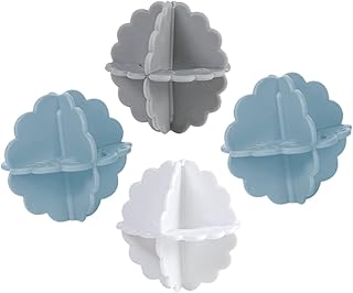 SEWOART 4 peças Bola de lavanderia Secador de animais de estimação Arruelas de plástico Junta de Silicone Bolas de Secador de Roupa Bolas Reutilizáveis Máquina de Lavar Roupa Máquina de Lavar Roupa Lavadora Bola de Lavar