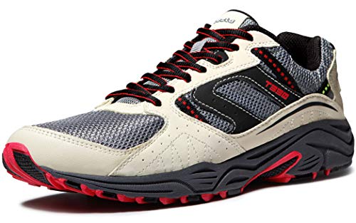 TSLA CLSL Men's Outdoor Sneakers Trail Running Shoe, All Around(t330) - Cream
