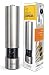Salt and Pepper Electric Grinder - Spice Mill fine Adjustable Ceramic Blade with Stainless Steel