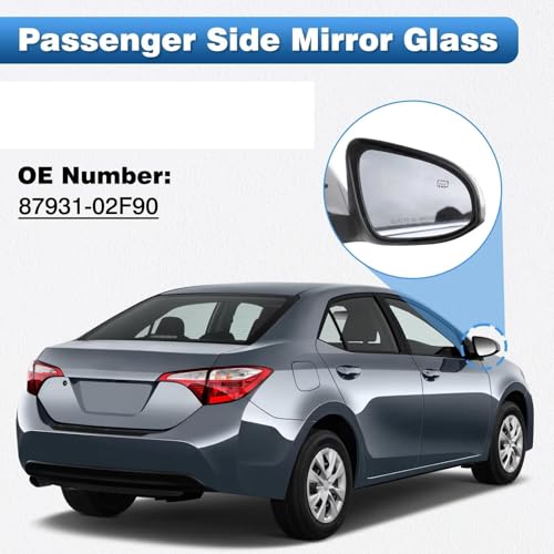 Rétroviseur latéral chauffant verre gauche compatible 2014-2019 US - 6