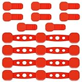 4 Sets Air Fryer Magnet Silikon Schnalle, Magnetische Backpapier Befestigungsschnalle, Haftet Fest, Geeignet zum Befestigen von Backpapier-Einsätzen für Airfryer (Rot)